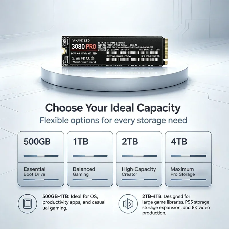 3080 PRO M.2 NVMe SSD 500GB 1T - M.2 Nvme 4Tb Pcie 4.0 Ssd avaliação e preço
