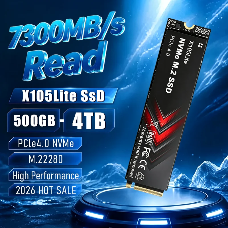 NOVO X105Lite 500GB-4TB PCIe 4 - M.2 Nvme 4Tb Pcie 4.0 Ssd avaliação e preço