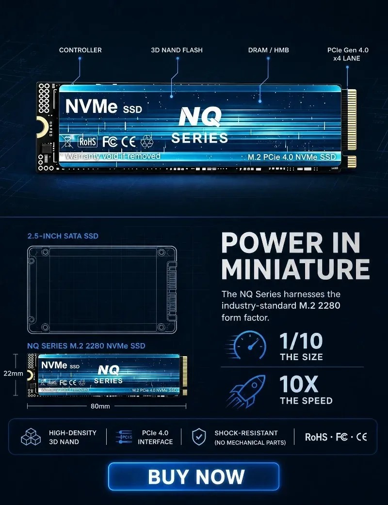 SSD NVMe NQ SERIES 2TB/4TB NVM - M.2 Nvme 4Tb Pcie 4.0 Ssd avaliação e preço