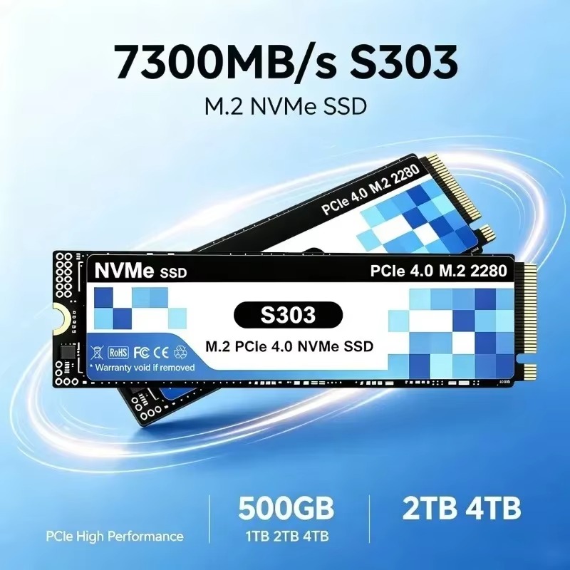 SSD interno S303 M.2 NVMe, 500 - M.2 Nvme 4Tb Pcie 4.0 Ssd avaliação e preço