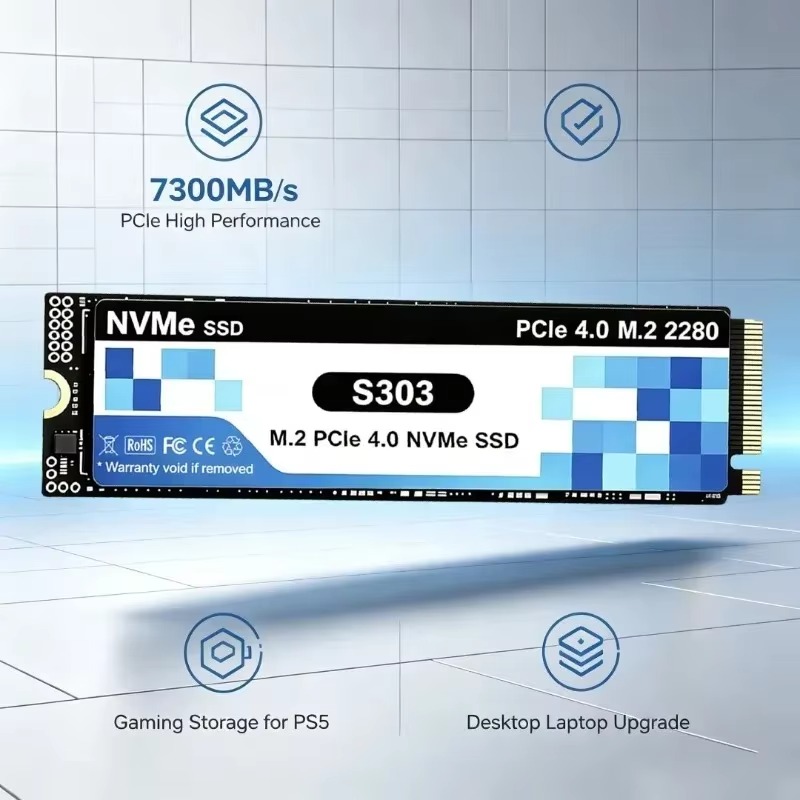 SSD interno S303 M.2 NVMe, 500 - M.2 Nvme 4Tb Pcie 4.0 Ssd avaliação e preço